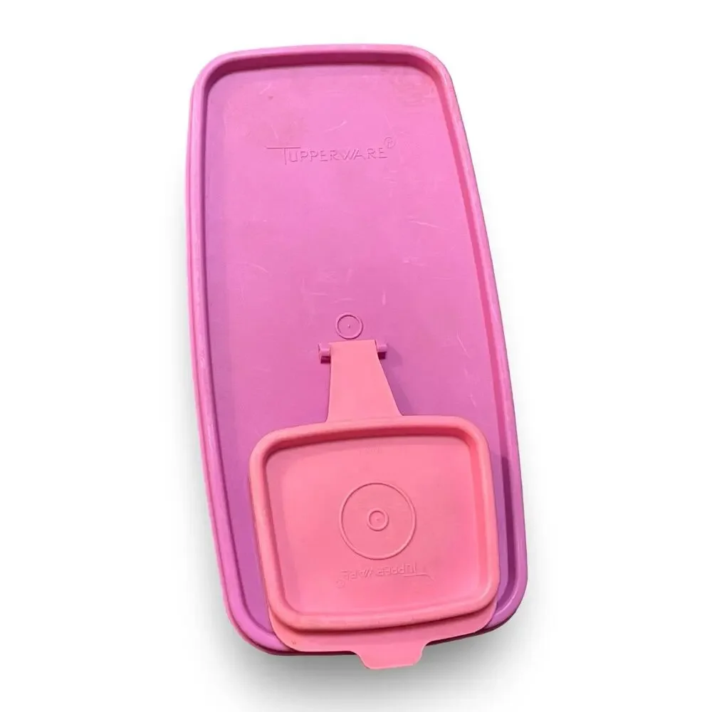 Tupperware Flip Top Lid 1589 Cereal Keeper Store N Pour Purple Pink Replacement